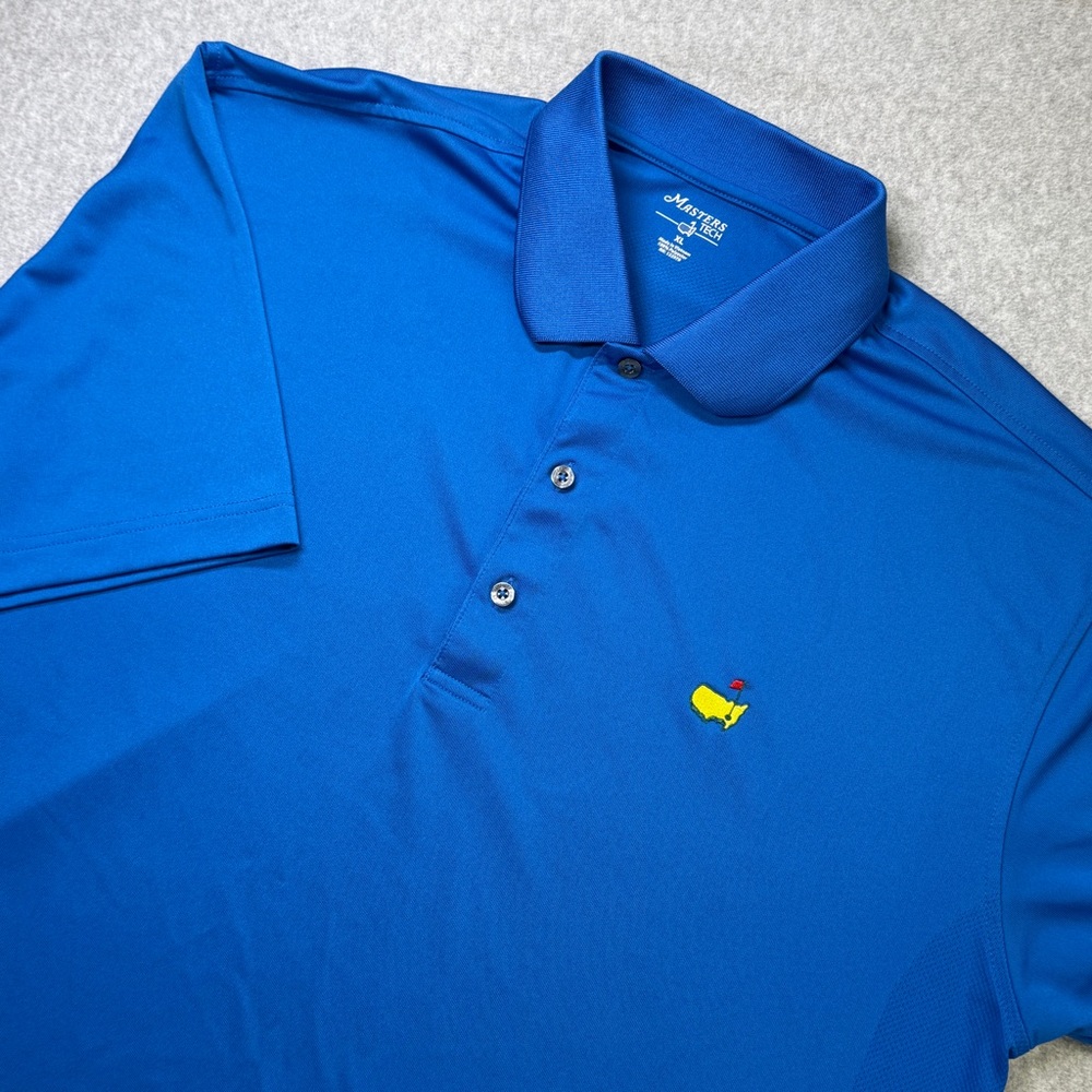Masters Tech Polo Shirt XL‎ Royal Blue Augusta National Golf Performance